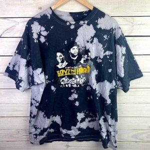 Boyz N The Hood Acid Washed Distressed Men's XL Shirt Crew Neck Short Sleeve